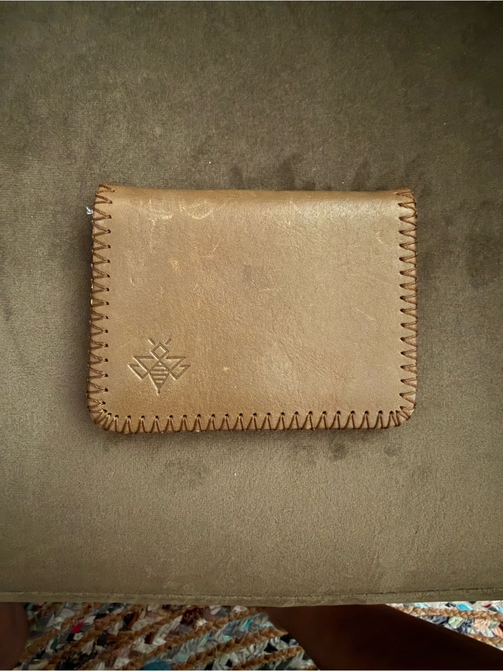 Lyon’s Leather Daily Wallet in Sage